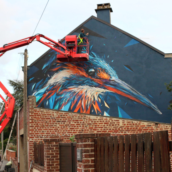 The city of Saint-Quentin - France create murals