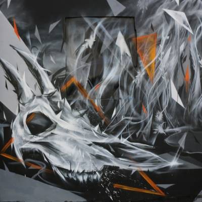 Fresque à Vienne en Autriche