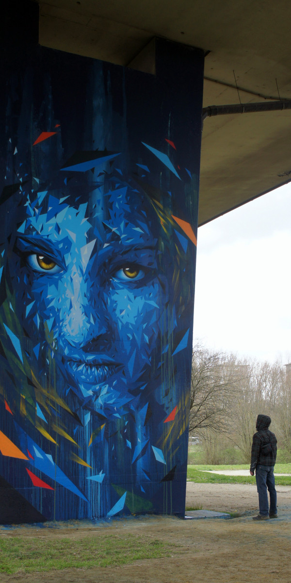 Street Art and murals at Neerpede in Anderlecht Brussels