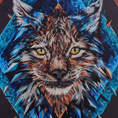 Art Contemporain : Portraits Animaliers, Fresques Murales, et le Lynx Diamant à Vukovar